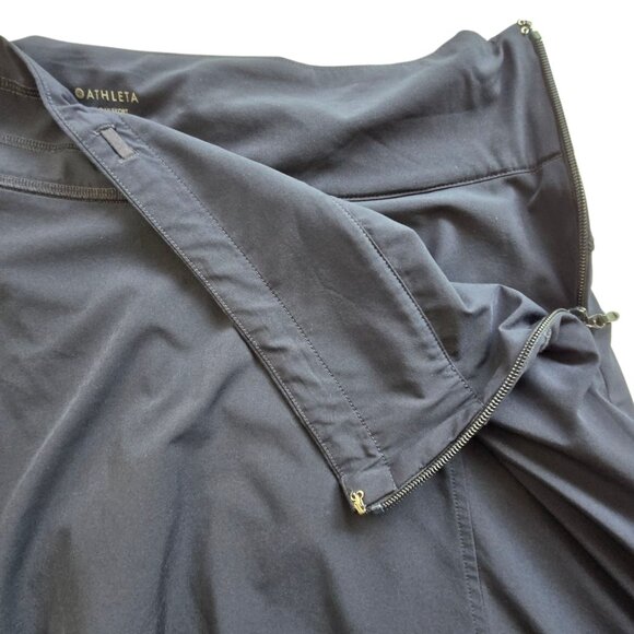 Athleta All Day Skort 12 Navy Blue Athletic Skirt Shorts Travel Athleisure Beach - Picture 5 of 11